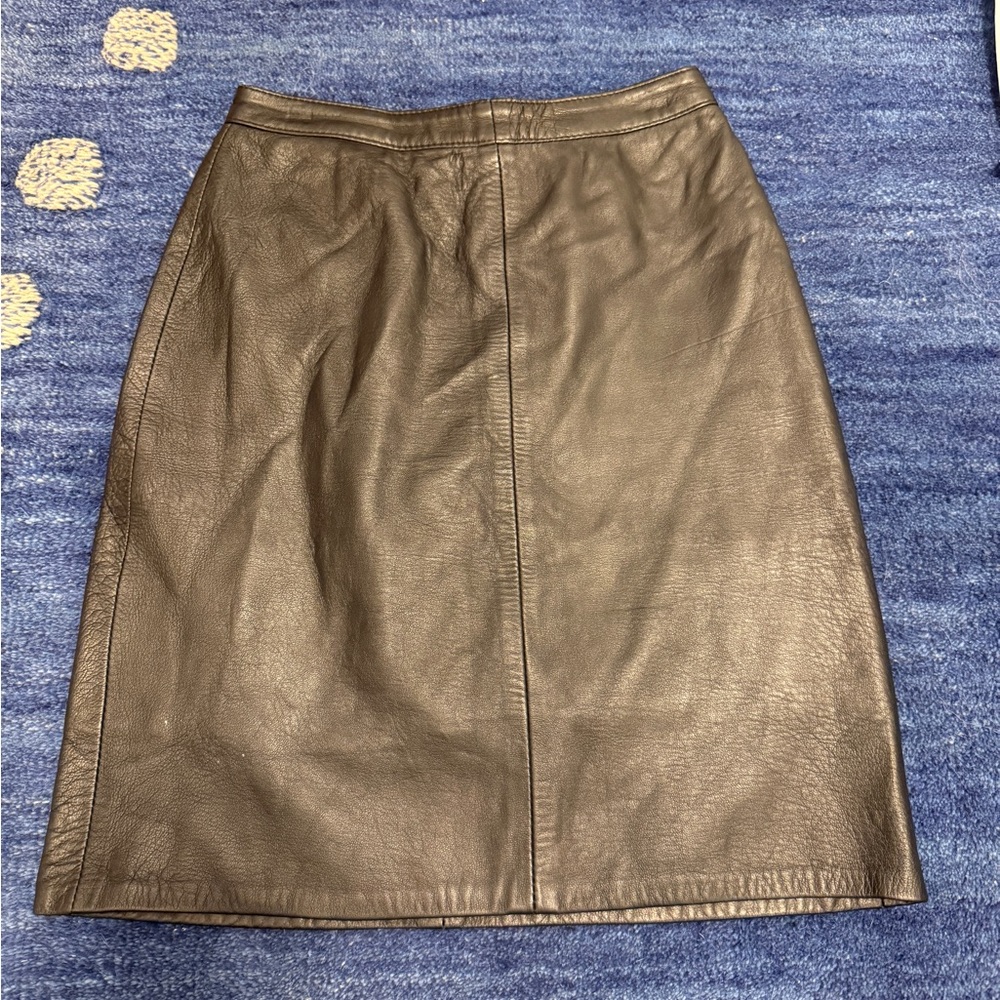 Black Leather Skirt